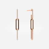 Link Paperclip Drop Earrings
