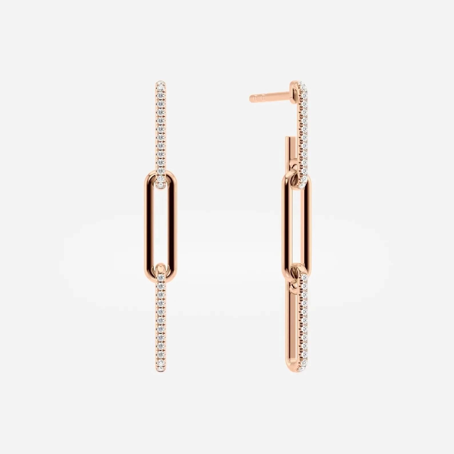 Link Paperclip Drop Earrings