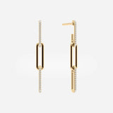 Link Paperclip Drop Earrings