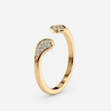 Teardrop Open Cuff Ring