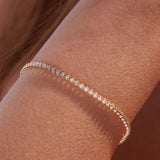 Bezel Set Round Lab Diamond Tennis Bracelet