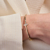 Marquise Lab-Grown Diamond Gold Bangle