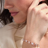 Rose Gold Multi-Shape Lab-Grown Diamond Bracelet