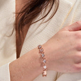 Rose Gold Multi-Shape Lab-Grown Diamond Bracelet