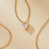 Heart Shaped Lab Grown Diamond Pendant