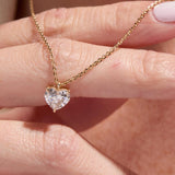 Heart Shaped Lab Grown Diamond Pendant