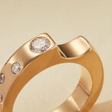 Lab Grown Diamond Gold Stackable Ring