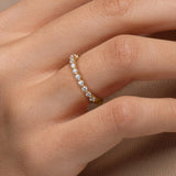 Round brilliant Diamond stacking ring