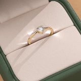 Heart-Shaped Lab-Grown Diamond Ring