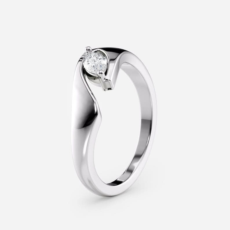 Marquise Lab Diamond Statement Ring
