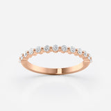 Round brilliant Diamond stacking ring