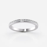 Channel Set Diamond Wedding Band