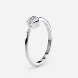 Heart-Shaped Lab-Grown Diamond Ring