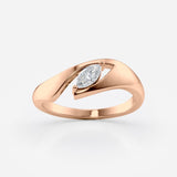 Marquise Lab Diamond Statement Ring