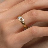 Marquise Lab Diamond Statement Ring