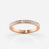 Channel Set Diamond Wedding Band