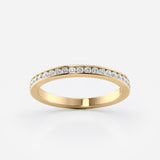 Channel Set Diamond Wedding Band