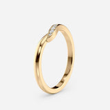 Twist Gold Stacking Ring