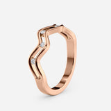 Wave Lab Diamond Ring