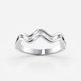 Wave Lab Diamond Ring