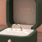 Pear Cut Open Lab Diamond Ring