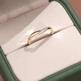 Twist Gold Stacking Ring