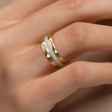 Wide Gold Wedding Band