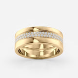 Wide Gold Wedding Band