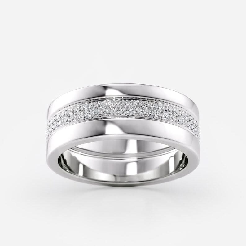 Wide Gold Wedding Band