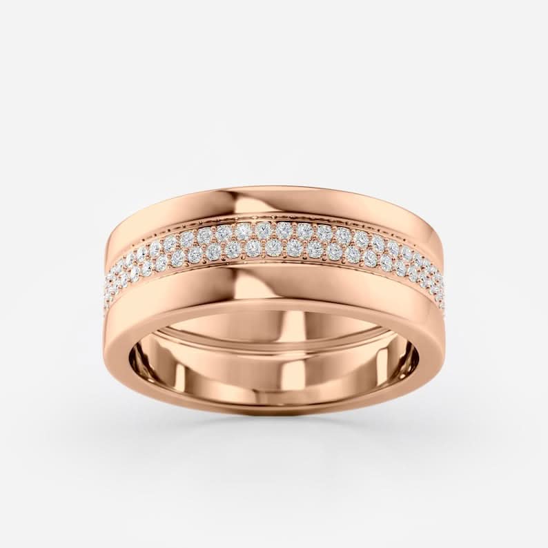 Wide Gold Wedding Band