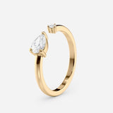 Two Stone Open Ring