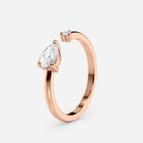 Two Stone Open Ring