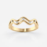 Wave Lab Diamond Ring
