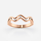 Wave Lab Diamond Ring