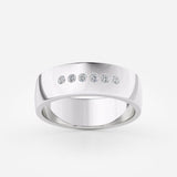 Gold Lab Diamond Wedding Band