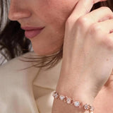 Rose Gold Multi-Shape Lab-Grown Diamond Bracelet