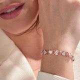 Rose Gold Multi-Shape Lab-Grown Diamond Bracelet