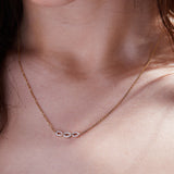 Gold Infinity Necklace with Lab Grown Diamond