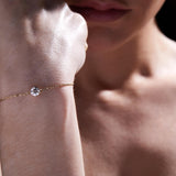 Single Diamond Solitaire Bracelet