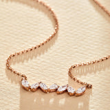 Marquise Diamond Necklace in Rose Gold