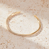 Twisted Tennis Bangle Bracelet