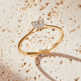 Heart Cut Lab Grown Diamond Solitaire Engagement Ring