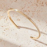 Twisted Tennis Bangle Bracelet