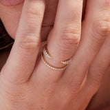 Double Stack Statement Diamond Ring