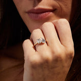 Emerald Cut & Pear-Shaped Lab Grown Engagement Ring