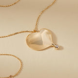 Drip Heart Pendant Love Necklace