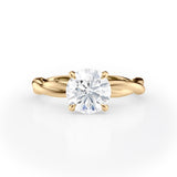 Twisted Band Lab Diamond Solitaire Engagement Ring